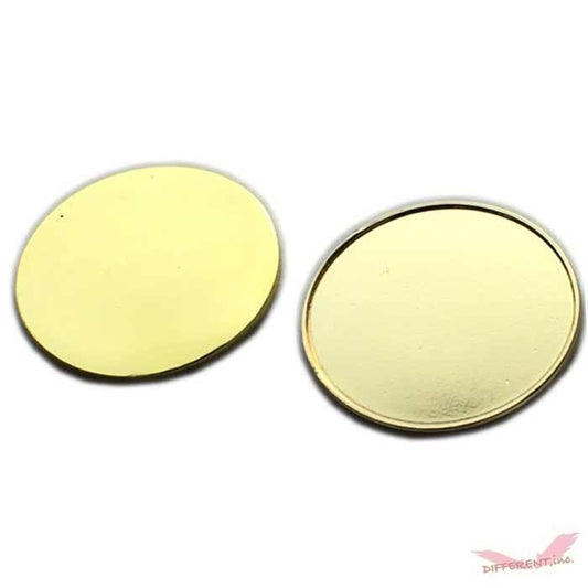 ゴールド ゴルフマーカー 25mm フチありとフチなしと ハットクリップにマグネット セット