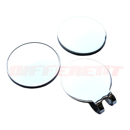 ゴルフ マグネット付き マーカー Silve 30mm フチあり&フチなし クリップセット デコ レジン素材