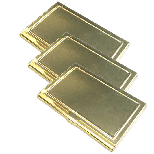 名刺&カードケース ステンレス製 ゴールド