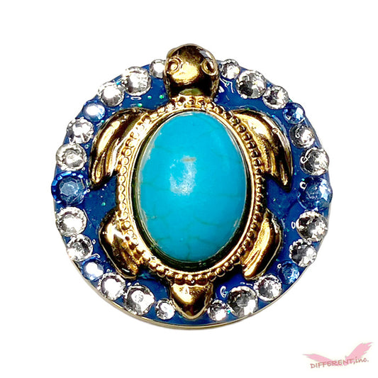 ゴルフマーカー ホヌ ゴールド マグネットマーカーとクリップセット