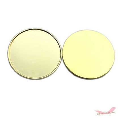 ゴールド ゴルフマーカー 25mm フチありとフチなしと ハットクリップにマグネット セット