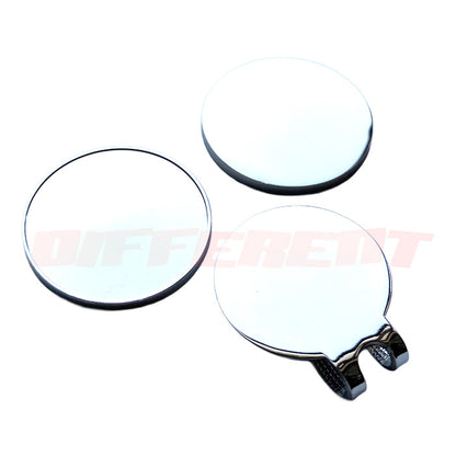 ゴルフ マグネット付き マーカー Silve 30mm フチあり＆フチなし クリップセット デコ レジン素材