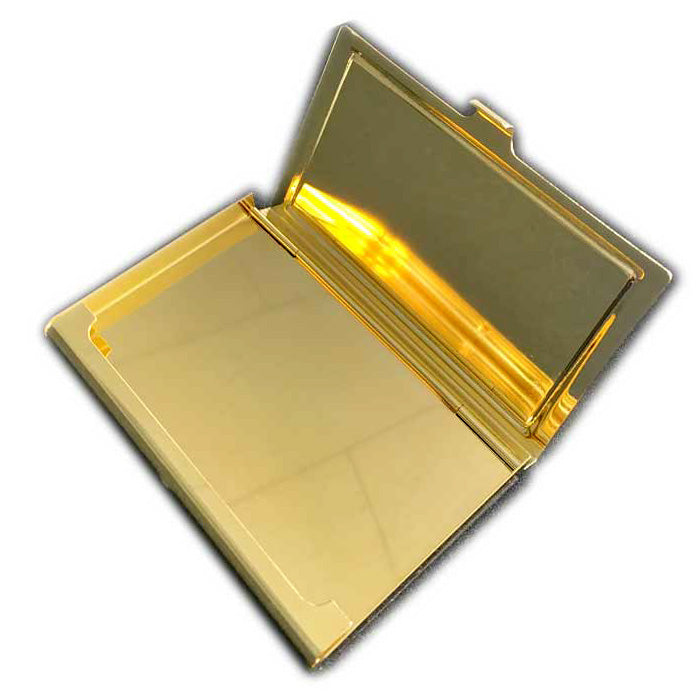 名刺＆カードケース ステンレス製 ゴールド