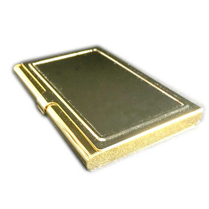 名刺＆カードケース ステンレス製 ゴールド